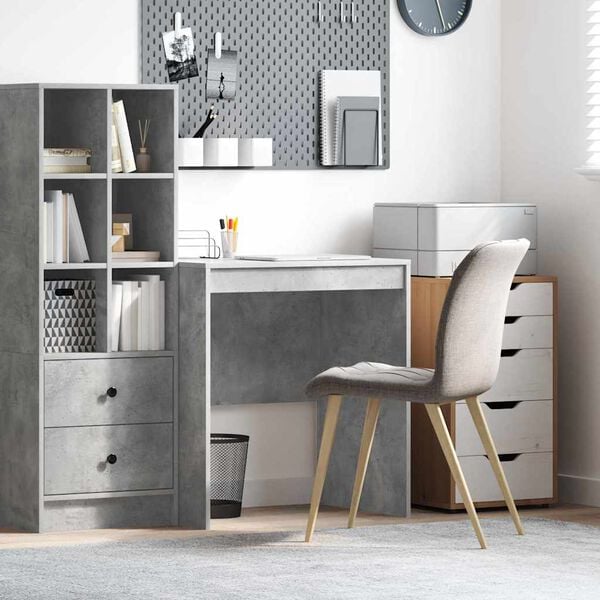 vidaXL Desk Concrete Grey 70 x 50 x 76 cm