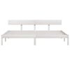 vidaXL Bed Frame without Mattress White Solid Wood 200x200 cm