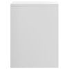 vidaXL Bedside Cabinets 2 pcs High Gloss White 40x30x40 cm Engineered Wood