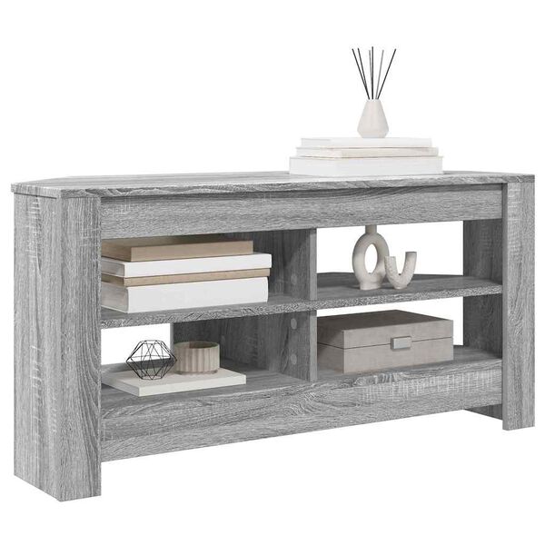 vidaXL Corner TV Cabinet Grey Sonoma 102 x 40.5 x 45 cm