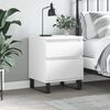 vidaXL Bedside Cabinet White 40x35x50 cm Engineered Wood