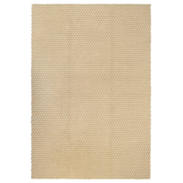 vidaXL Rug Rectangular Natural 120x180 cm Cotton
