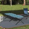 vidaXL Folding Camping Bed Leaf Forest 210 x 80 x 46 cm Oxford fabric
