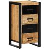 vidaXL Drawer Cabinet 40x40x90 cm Solid Rough Wood Mango
