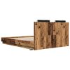 vidaXL Bed Frame with Headboard Old Wood 150 x 200 cm Engineered Wood