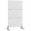 vidaXL Privacy Screen 100 x 50 x 180 cm Stainless Steel Silver