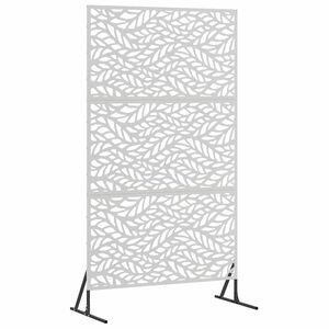 vidaXL Privacy Screen 100 x 50 x 180 cm Stainless Steel Silver