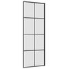 vidaXL Sliding Door with Hardware Set 76x205 cm ESG Glass&Aluminium