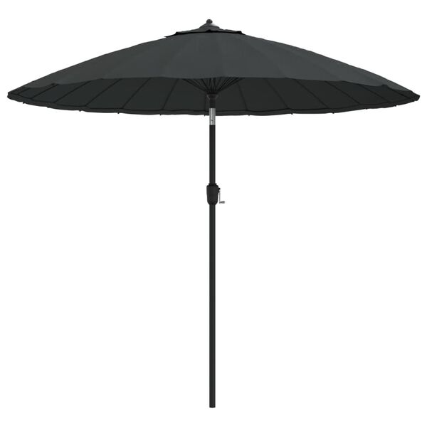 vidaXL Garden Parasol with Aluminium Pole 270 cm Anthracite
