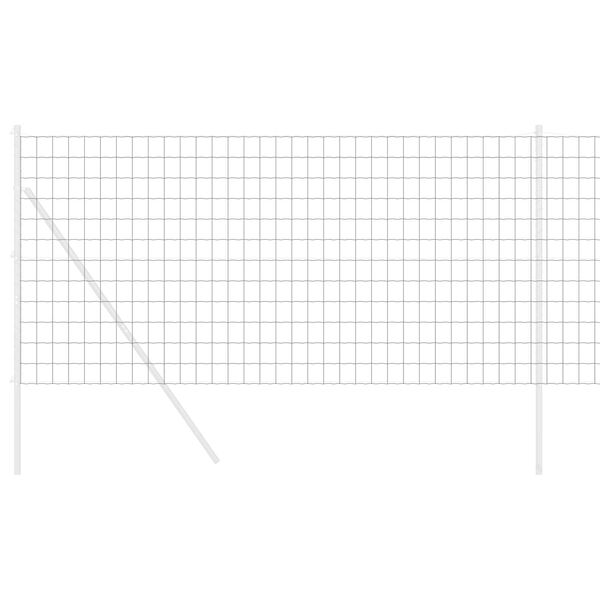 vidaXL Euro Fence Grey 1 x 25 m PVC-coated iron