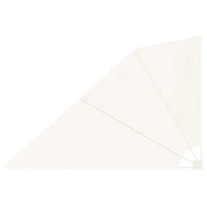 vidaXL Collapsible Balcony Side Awning Cream 160x240 cm