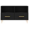 vidaXL TV Cabinet Black 80x36x50 cm Engineered Wood