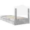 vidaXL Storage Bed Concrete Grey 75 x 190 cm Engineered Wood