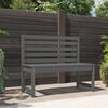 vidaXL Garden Bench Grey 109 cm Solid Wood Pine