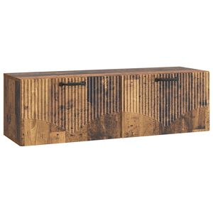 vidaXL Wall-Mounted TV Cabinet Old Wood 98 x 31 x 30 cm