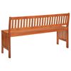 vidaXL Garden Bench 137 cm Solid Eucalyptus Wood