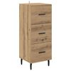 vidaXL Highboard Artisan Oak 34.5 x 34 x 180 cm Engineered Wood