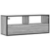 vidaXL TV Cabinet Grey Sonoma 100x31x39.5 cm Engineered Wood and Metal