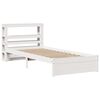 vidaXL Bed Frame with Headboard without Mattress White 75x190 cm Small Single
