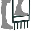vidaXL Lawn Aerator with 5 Hollow Tines Green Powder-coated Steel