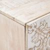 vidaXL Bedside Cabinet White 40 x 33.5 x 46 cm Solid Mango Wood