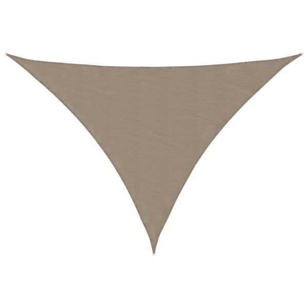 vidaXL Sunshade Sail Oxford Fabric Triangular 4x5x6.4 m Taupe