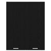 vidaXL Hanging Cabinet Black Oak 80 x 31 x 100 cm Engineered Wood