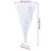 vidaXL Artificial Christmas Tree with Stand White 240 cm PVC and Steel