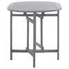vidaXL Garden Table Grey 120x70x74 cm Solid Acacia Wood