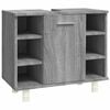 vidaXL Bathroom Cabinet Grey Sonoma 60x32x53,5 cm Engineered Wood