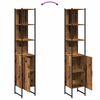 vidaXL Bathroom Cabinet Old wood 33 x 33 x 185.5 cm Engineered Wood
