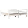 vidaXL Bed Frame with Headboard without Mattress White 200x200 cm