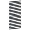 vidaXL Garden Cover Profile 20 pcs 100 x 10 x 5 cm Steel Anthracite