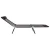 vidaXL Folding Sun Lounger 2 pcs Black 182 x 55 x 85.5cm Textilene