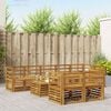 vidaXL Sofa Sets 9 pcs Natural Solid Acacia Wood