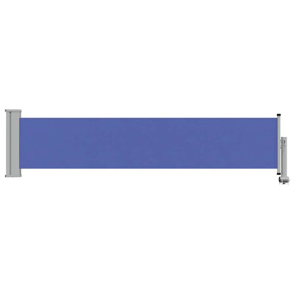 vidaXL Patio Retractable Side Awning 60x300 cm Blue