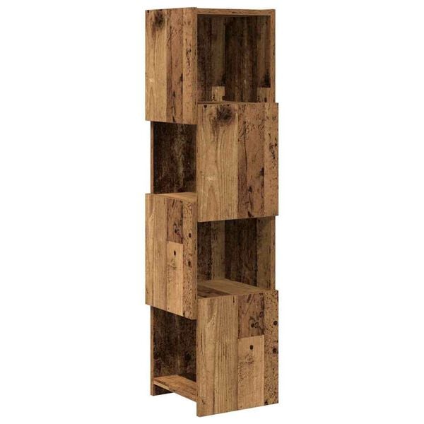 vidaXL Corner Cabinet Old Wood 25.5x25x102cm Engineered Wood