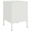vidaXL Bedside Cabinet White 36x39x50.5 cm Steel