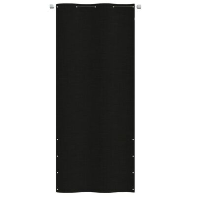 vidaXL Balcony Screen Black 100x240 cm Oxford Fabric