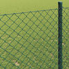 vidaXL Chain Link Fence Green 25 x 1.6 m Steel