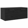 vidaXL Wall Cabinet 80 x 36.5 x 35 cm Engineered Wood Black oak