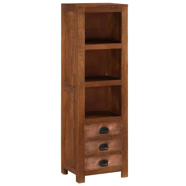 vidaXL Highboard with 3 Drawers 40x30x130 cm Solid Mango Wood