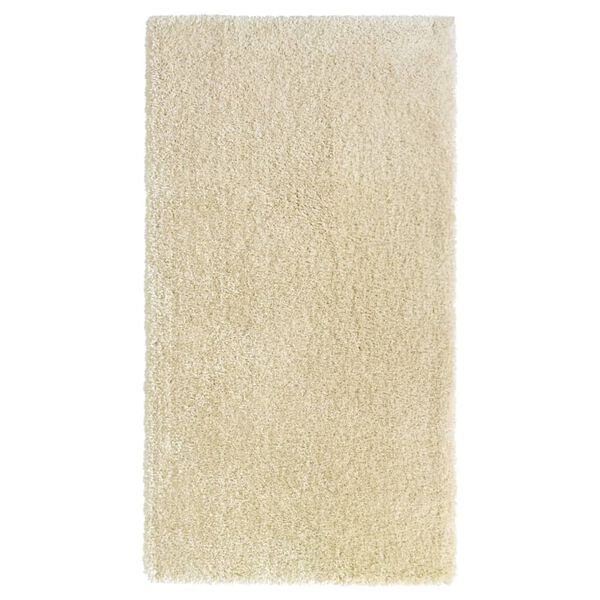 vidaXL High Pile Shaggy Rug Beige 80x150 cm 50 mm