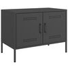 vidaXL TV Cabinet Black 68x39x50.5 cm Steel
