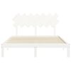 vidaXL Bed Frame without Mattress White 140x200 cm Solid Wood Pine