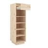 vidaXL Shoe Cabinet 30x34x105 cm Solid Wood Pine