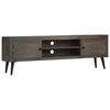 vidaXL TV Cabinet | Brown | Mango Wood | 140x30x45 cm | TV Cabinet | Rectangular