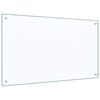 vidaXL Kitchen Backsplash 2 pcs Transparent 100 x 60 cm Tempered Glass