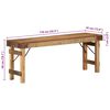 vidaXL Bench Natural 110 x 35 x 46 cm Reclaimed Old Wood