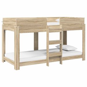 vidaXL Bunk Bed for Kids Sonoma Oak 100 x 200 cm Engineered Wood